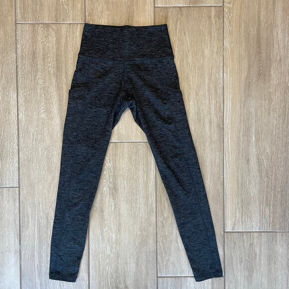 Offline Aerie The Hugger High Rise Leggings Women’s Size Small Black Gray Soft - Picture 1 of 9